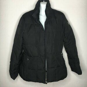 Calvin Klein Womens Black Quilted Parka Warm Jacket Winter Coat Large